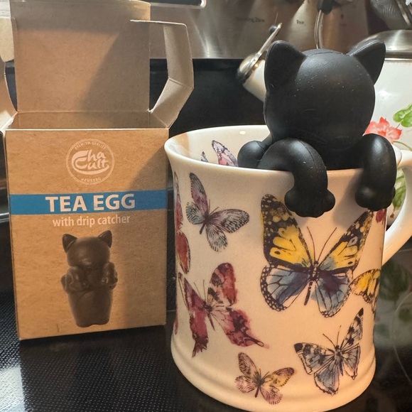 Cat Silicone Tea Infuser - Black - Picture 7 of 7